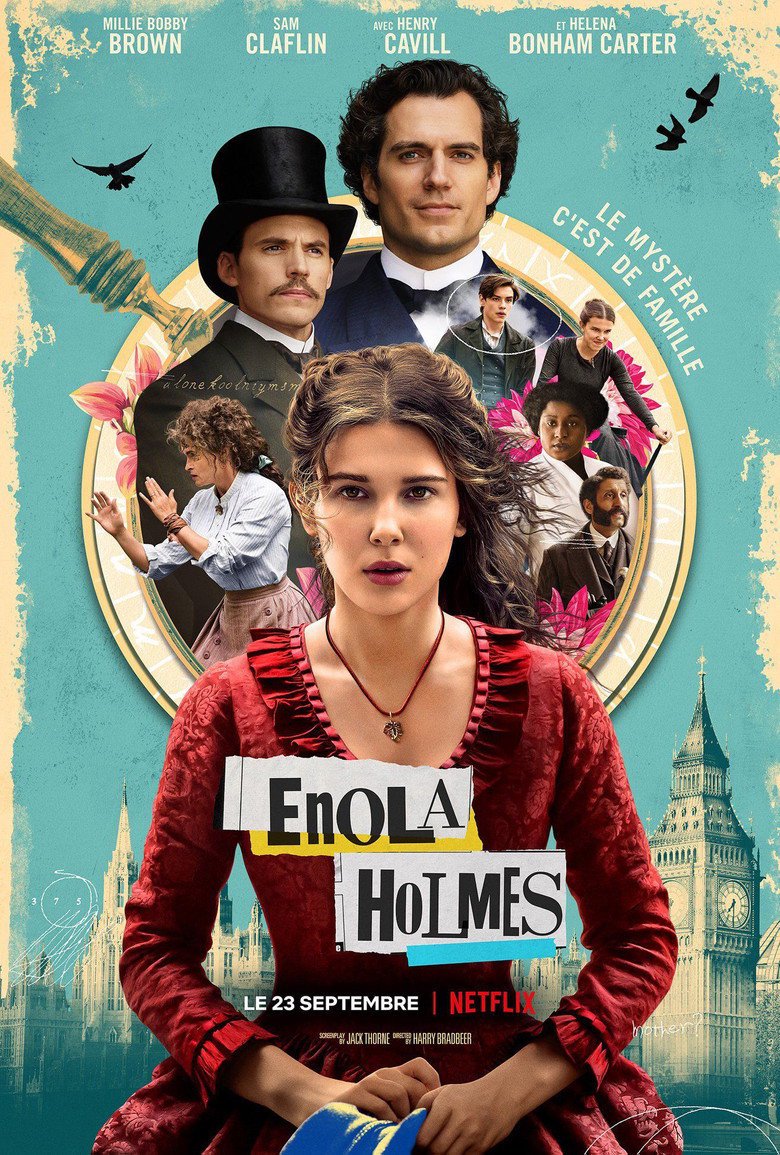 Affiche du film précédent dans la saga Enola Holmes