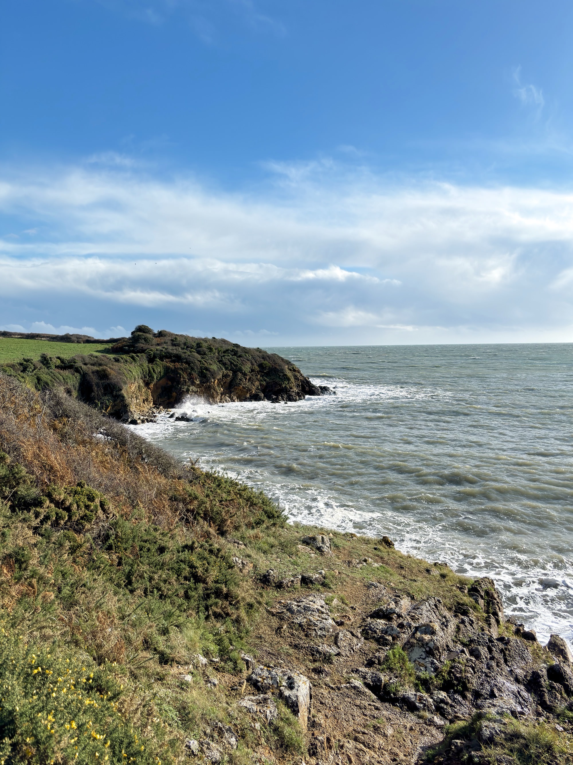 Le sentier côtier face à Port-Manech