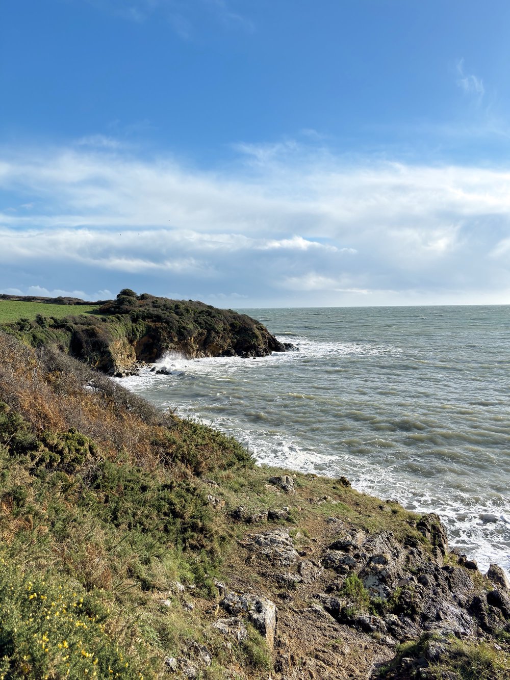 Le sentier côtier face à Port-Manech