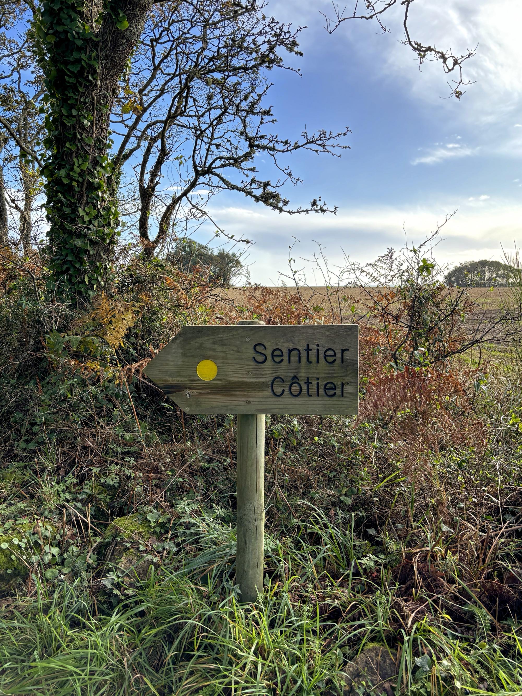 Le sentier côtier face à Port-Manech